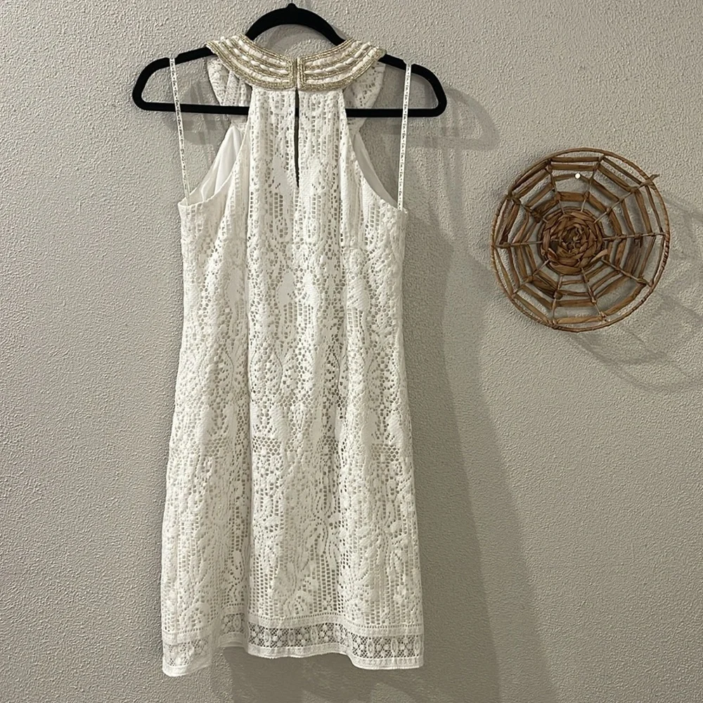 Lilly Pulitzer Calera Jungle Lace Beaded Dress Size 00 - Picture 10 of 10